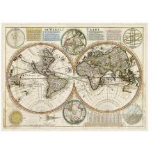 Dewerelt Caart Map Poster Print