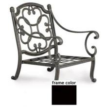 Meadow Decor Athena Cast Aluminum Club Chair Black Finish