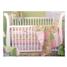 Embroidered Nantucket Pink 4-Piece Crib Set
