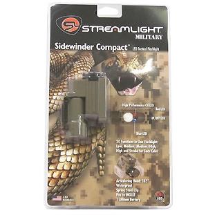 Streamlight Sidewinder Compact, Coyote W/Mount, Battery