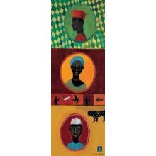 African Headdresses Poster Print