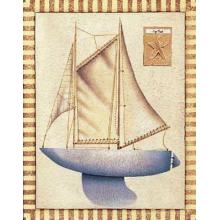 Sailboat Three Sails Poster Print