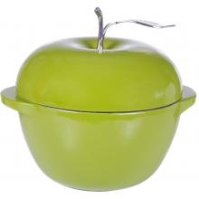Lodge Cast Iron Enamel Casserole Apple Pot 3 Quart - Green