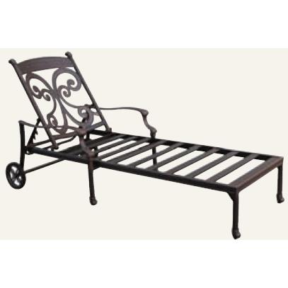 Alfresco Home Farfalla Chaise Frame - Antique Wine