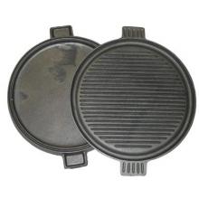 Seasoned Cast Iron Round Reversible Griddle - 14 Inch