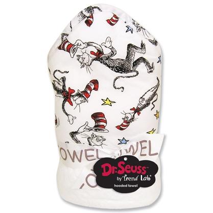 DR SEUSS CAT HOODED TOWEL