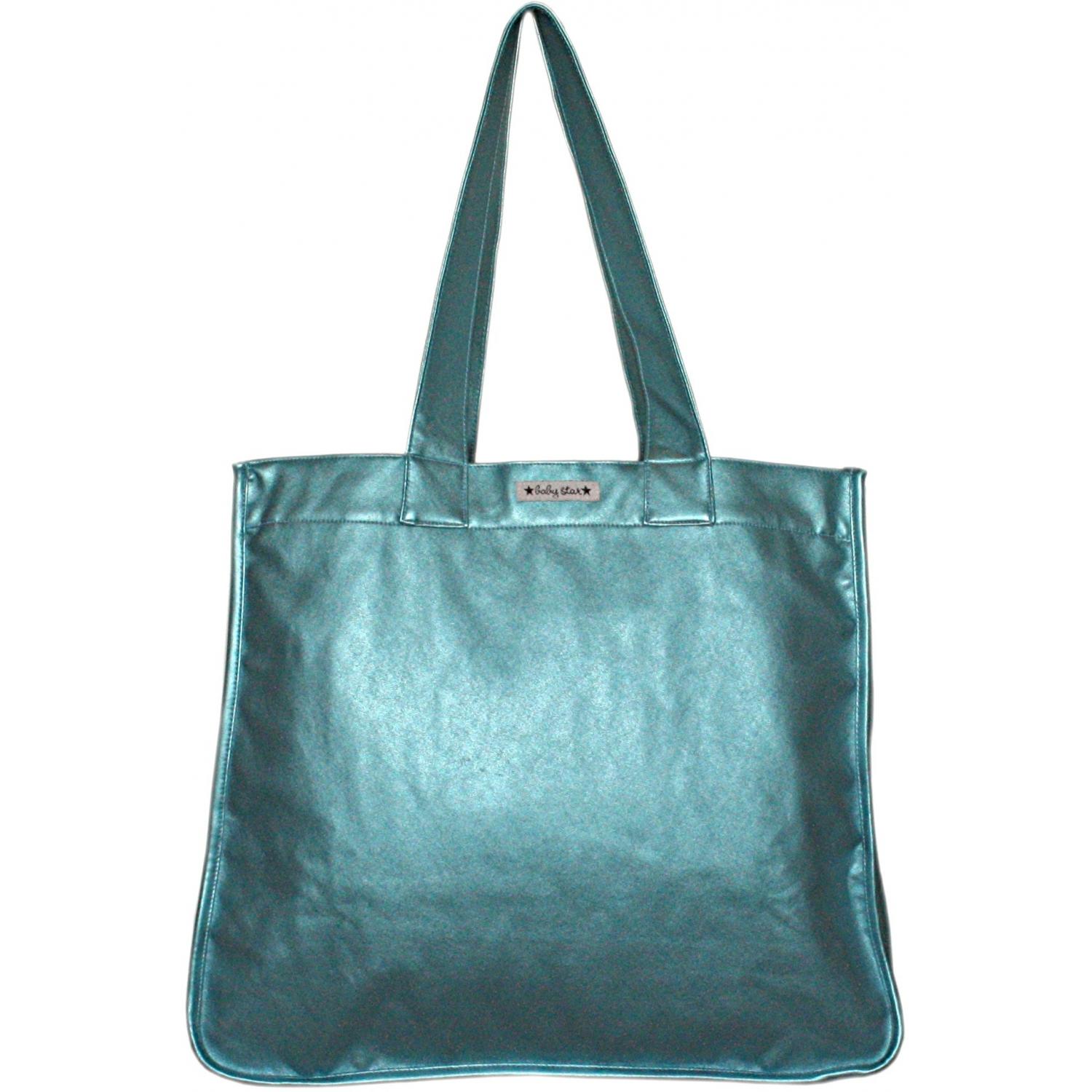 Baby Star Rock The Tote Metallic Diaper Bag - Turquoise