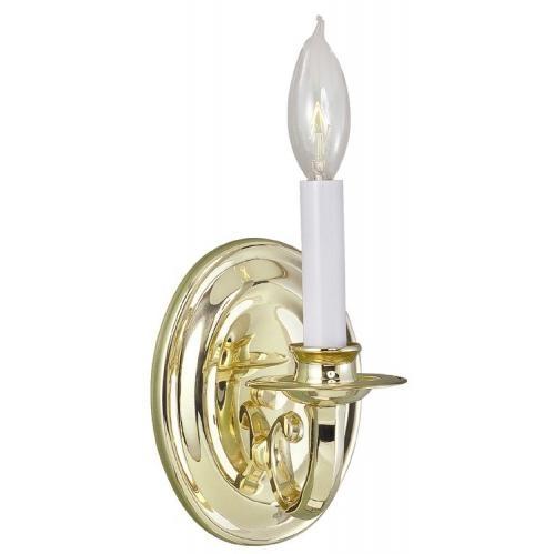 Wall Sconce Single Light Fixture In Chrome Finish - 1 Bulb