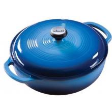 Lodge Enamel Cast Iron Dutch Oven 3 Qt Caribbean (gradated Blue)