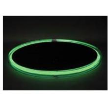 Neon Concepts 15 Inch Round Clear Top Serving Tray (Green Neon / Disposable Battery)