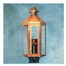 Legendary Lighting Neptune 3 Copper Propane Gas Light With Wall Bracket And Electronic Ignition
