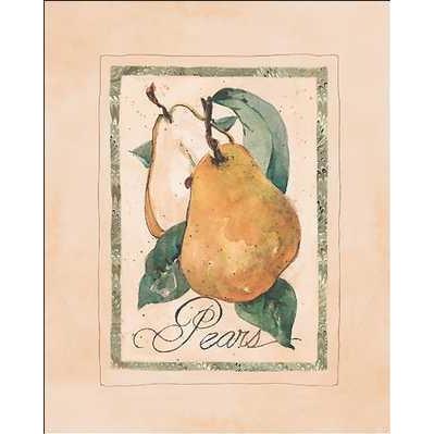 Vintage Pears Poster Print
