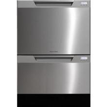 Fisher Paykel DishDrawer Tall Double Dishwasher - Stainless With Water Softener