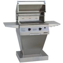 Solaire Gas Grills 27 Inch Deluxe Infrared Propane Gas Grill On Angular Pedestal Base