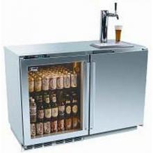 Perlick Outdoor Refrigerator And Beer Dispenser With Stainless Glass Door, Solid Stainless Door , And 1 Tap