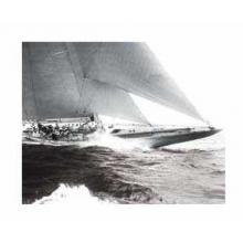 Mariner S Museum - Rainbow S Finish 1934 Vintage Maritime Size 10x12 Poster Print