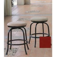 International Caravan Swivel Bar Stools - Red Set Of 2