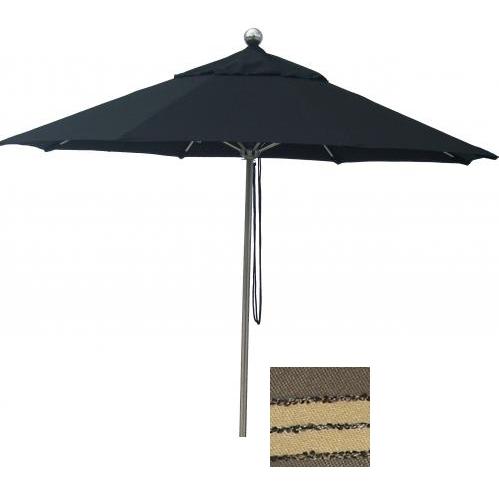 Casual Creations 9 Ft Stainless Steel Commercial Umbrella With Stainless Steel Frame And F0928 Fabric