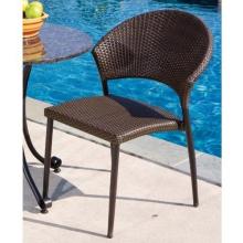 Alfresco Home Vento Outdoor Stackable Wicker Side Chair - Set of 2