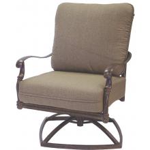 Darlee Florence Cast Aluminum Patio Swivel Rocker Club Chair