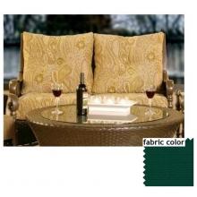 Shade Trends Bella Vista Loveseat With Forest Green Fabric
