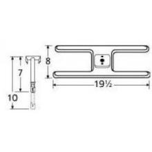 Stainless Steel H Single Burner 10201-71701