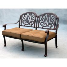 Darlee Elisabeth Cast Aluminum Loveseat With Cushions
