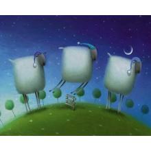 Insomniac Sheep Poster Print