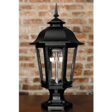 Gas Light America GL1200 Cast Aluminum Propane Gas Light With Open Flame Burner On Pedestal Mount