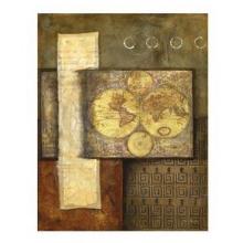 Antique World Map II Poster Print