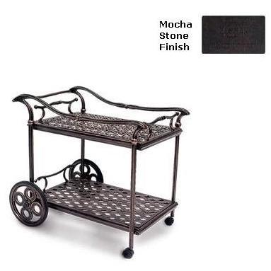 Meadow Decor Paragon Serve Cart Mocha Stone Finish