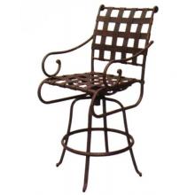 Darlee Malibu Aluminum Swivel Bar Stool With Cushions
