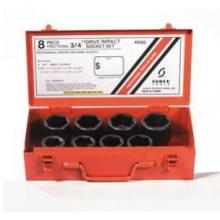 Sunex International 3/4 Inch Drive Fractional 6 Point Standard Impact Socket Set - 8 Pc.