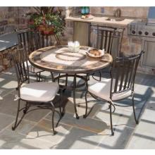 Alfresco Home Compass 48 Inch Round Dining Table Group