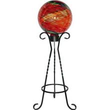 Alpine Gazing Globe Red With Metal Stand