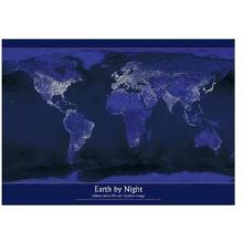 Earth By Night Poster Print