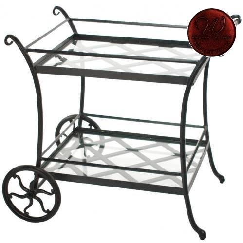 Windham Castings Accessories Tea Cart Frame Only, Black Cherry