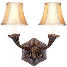 Claiborne Collection Wall Sconce Two-Light Fixture In French Bronze Finish - 2 Bulbs