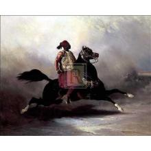 Nubian Horseman At A Gallop Poster Print