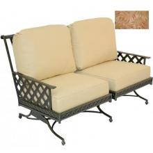 Windham Castings Savannah Tailored Back Independent Spring Loveseat Cushion , Sonnet Seagrass LX