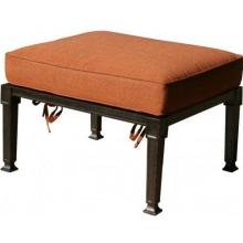 Darlee Charleston Cast Aluminum Ottoman With Cushion