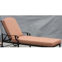 Casual Sunset Cast Aluminum Patio Chaise Lounge - Upgraded Replacement Cushion
