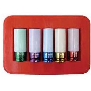 Astro Pneumatic 5 Pc. Impact Socket Set For Chrome Wheels