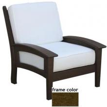 Eagle One Recycled Plastic Newport Chair With Cushions - Brown