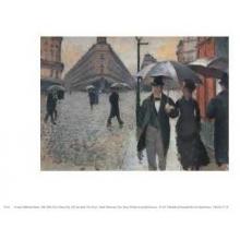 Gustave Caillebotte - Paris, A Raiiny Day, 1877 Size 8x10 Poster Print