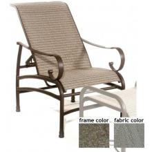 Barcelona Aluminum Sling Recliner With Scavo Bronze Frame And A0109 Fabric