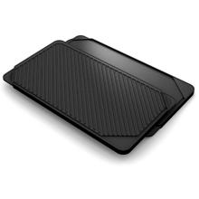 Chefs Design Cast Aluminum Double Burner Reversible Grill/Griddle - Non-Stick