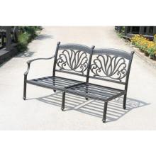 Casual Sunset Cast Aluminum Patio Sectional Loveseat Right Arm - No Cushion(s)