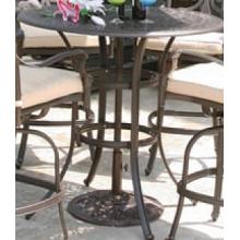 Alfresco Home Kaleidoscope 42 Inch Round Bar Table & Base With Umbrella Hole - Antique Wine