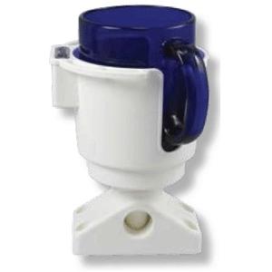 Insulated Mugs - Scotty 311 Drink Holder With Bulkhead/Gunnel Mount And Rod Holder Post Mount - White